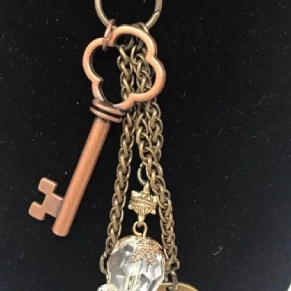 Boho Necklace, Key Charm Necklace, Be Amazing, Bohemian Style, Antique Brass